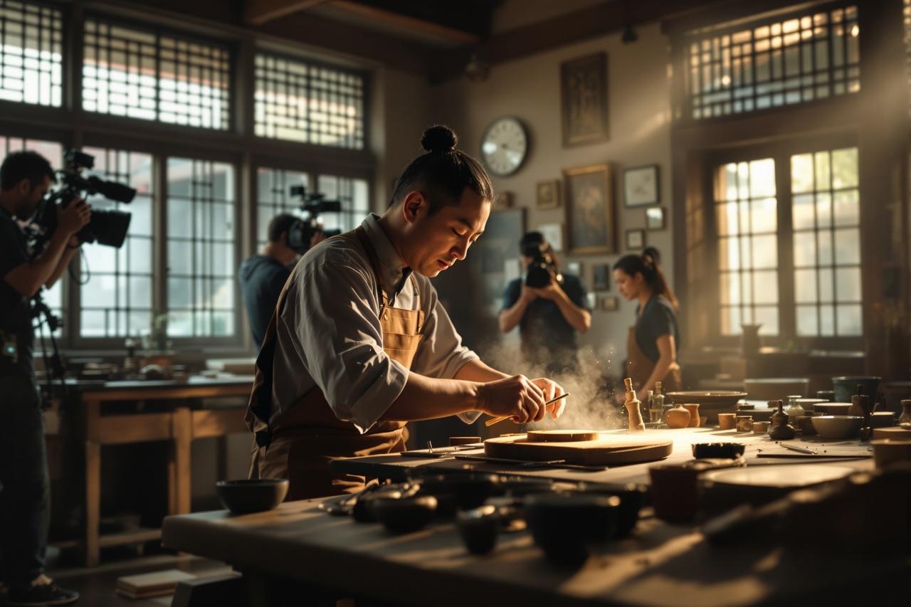 快播在线作品《非遗传承》海报